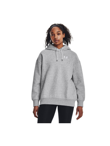 Суитшърт Under Armour Essential Flc Os Hoodie Mod Gray Light Heather M