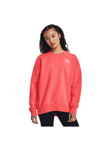 Суитшърт Under Armour Essential Flc Os Crew Venom Red L