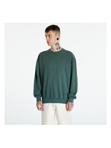 Суитшърт Urban Classics Heavy Terry Garment Dye Crew Bottle Green L