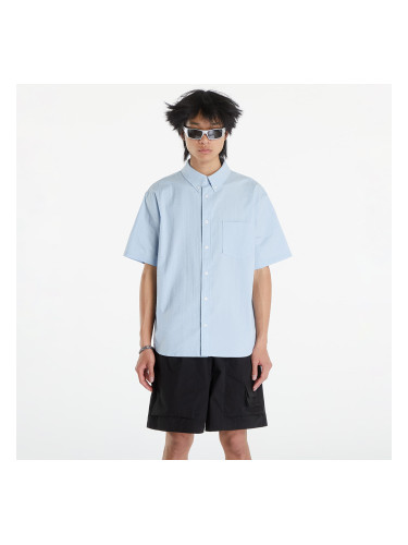 Риза Nike Life Men's Short-Sleeve Seersucker Button-Down Shirt Lt Armory Blue/ Lt Armory Blue XS