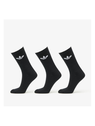 adidas Originals Trefoil Cushion Crew Socks 3-Pack Black M