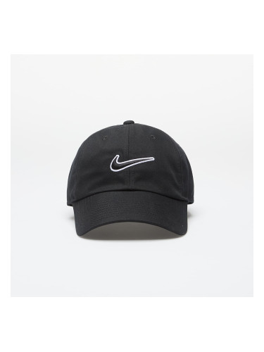 Шапка Nike Club Unstructured Swoosh Cap Black/ Black Universal