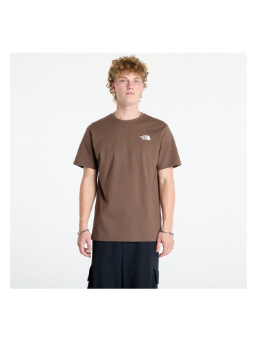 Тениска The North Face M S/S Box Nse Tee Smokey Brown/Tnf Black M