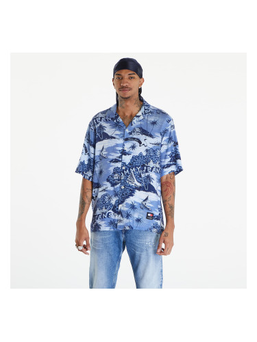 Риза Tommy Jeans Hawaiian Print Camp Collar Short Sleeve Shirt Hawaiian Aop M