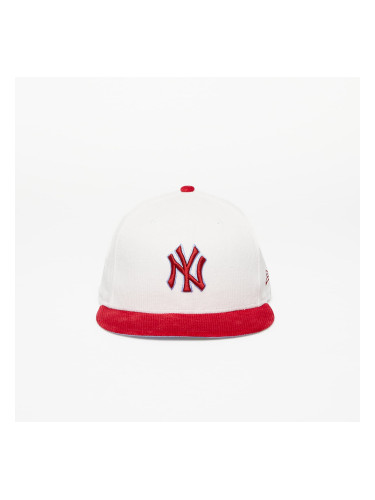 Шапка New Era New York Yankees Cord 59FIFTY Fitted Cap Off White/ Red 7 1/4