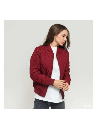 Яке Urban Classics Ladies Diamond Quilt Nylon Jacket Wine XS