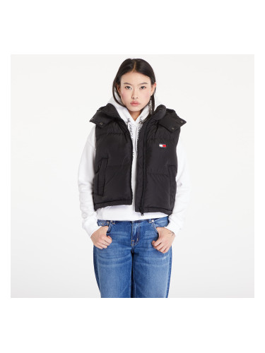 Tommy Jeans Crop Alaska Puffer Vest Black L