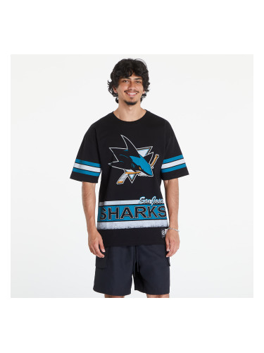 Тениска Mitchell & Ness NHL Fashion Oversized SS Tee Current Logo San Jose Sharks Black M