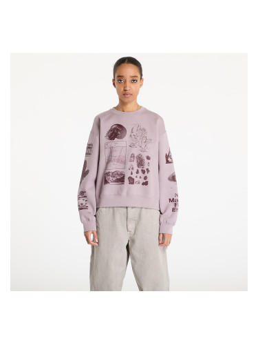 Суитшърт Nike ACG "Tuff Fleece" Women's Therma-FIT Repel Crew-Neck Sweatshirt Lt Violet Ore/ Burgundy Crush XS