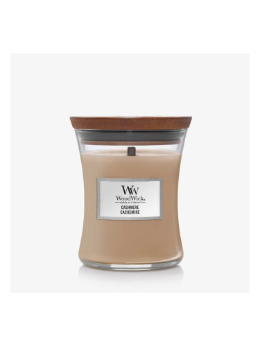 WoodWick Medium Hourglass Candle - Cashmere Universal