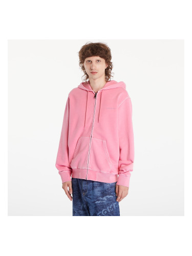 Суитшърт Carhartt WIP Hooded Duster Script Jacket UNISEX Charm Pink Garment Dyed S