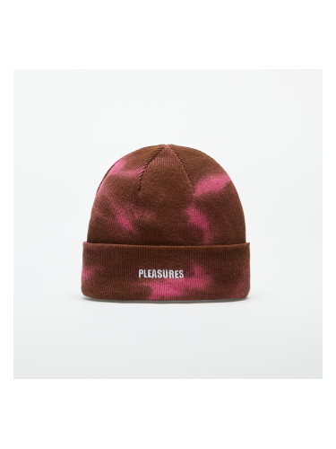 Шапка PLEASURES Impact Dyed Beanie Brown/ Pink Universal