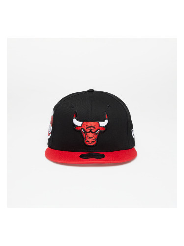 Шапка New Era Chicago Bulls Team Side Patch 9Fifty Snapback Cap Black/ Front Door Red M/L