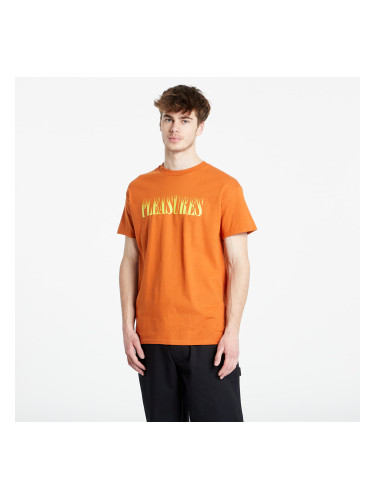 Тениска PLEASURES Crumble T-Shirt Texas Orange S