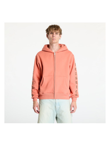 Суитшърт PLEASURES Oe Zip Up Hoodie Rust M