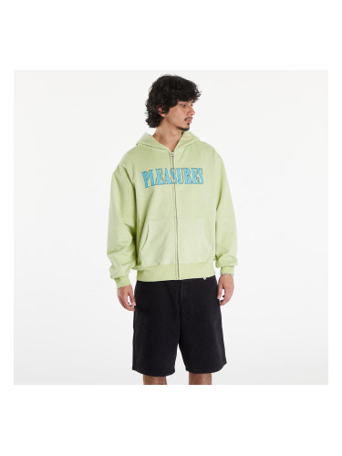 Суитшърт PLEASURES Onyx Zip Up Hoodie Faded Lime S