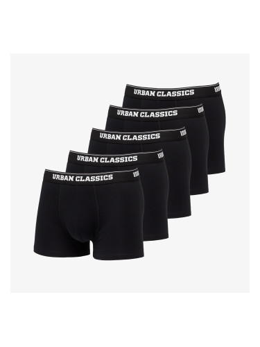 Боксерки Urban Classics Organic Boxer Shorts 5-Pack Black/ Black/ Black/ Black/ Black L
