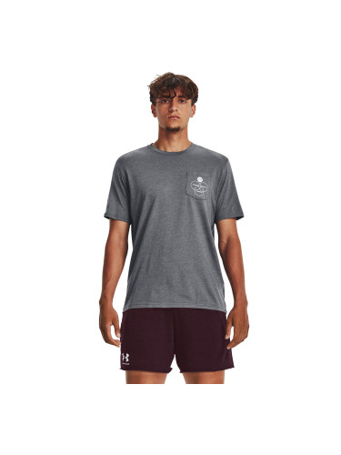 Тениска Under Armour Lc Ccc Ss Pitch Gray Medium Heather L