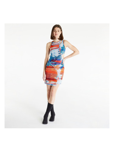 CALVIN KLEIN JEANS Wrapping Cut Out Dress Multicolour L