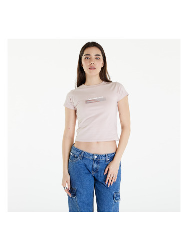 Тениска Calvin Klein Jeans Diffused Box Fitted Short Sleeve Tee Sepia Rose L