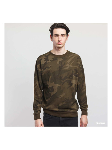 Суитшърт Urban Classics Camo Crewneck Camo Green XL