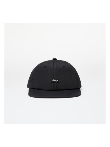 Шапка OBEY Lowercase Nylon 6 Panel Strapback Black Universal