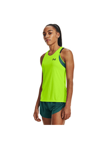 Under Armour Rush Cicada Singlet Green S