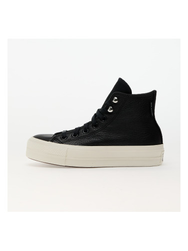 Сникърси Converse Chuck Taylor All Star Lift Platform Water Repellent Leather Black/ Black/ Egret EUR 36