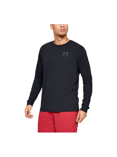 Тениска Under Armour Sportstyle Left Chest Ls Black XXL