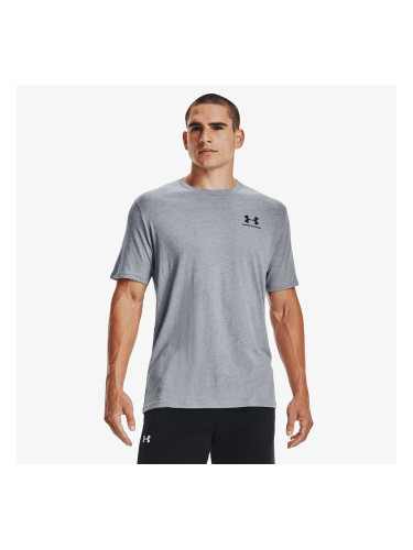 Тениска Under Armour Sportstyle Left Chest Short Sleeve T-Shirt Gray L