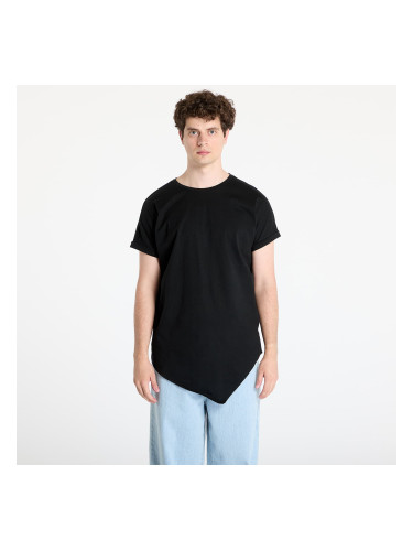 Тениска Urban Classics Asymetric Long Tee Black M