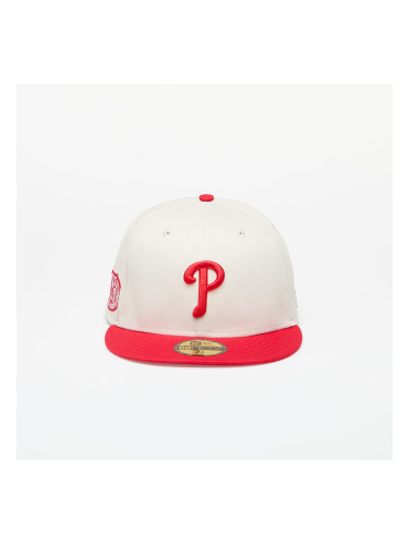 Шапка New Era Philadelphia Phillies 59FIFTY Fitted Cap Ivory/ Front Door Red 7 1/8