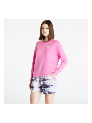 Суитшърт Under Armour Rival Fleece Oversize Crew Pink Edge/ White/ White M