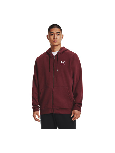 Суитшърт Under Armour Essential Fleece Fz Hood Chestnut Red S