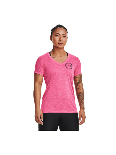 Тениска Under Armour Tech Twist Lc Crest Ssv Pink Punk XS