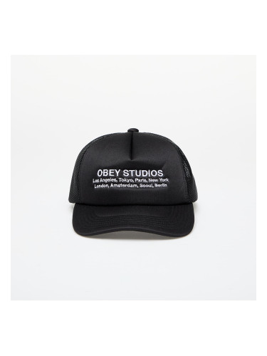 Шапка OBEY Studios Trucker Black Universal