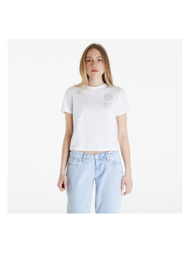 Тениска Calvin Klein Jeans Satin Boxes Baby Tee White L