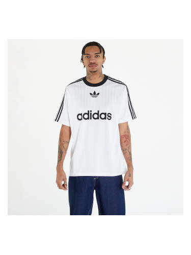 Тениска adidas Adicolor Poly Short Sleeve Tee White/ Black XL