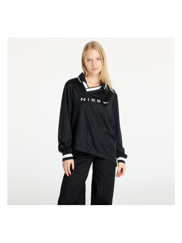 Джърси Nike Sportswear Collection Women's Dri-FIT Jacquard Long-Sleeve Jersey Top Black/ Lt Iron Ore/ White XS