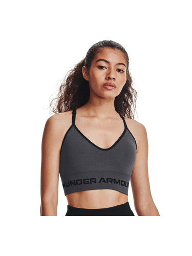 Сутиен Under Armour Seamless Low Long Htr Bra Pitch Gray XS