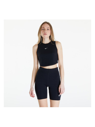 Nike Sportswear Essentials Women's Ribbed Cropped Tank Black/ Sail S