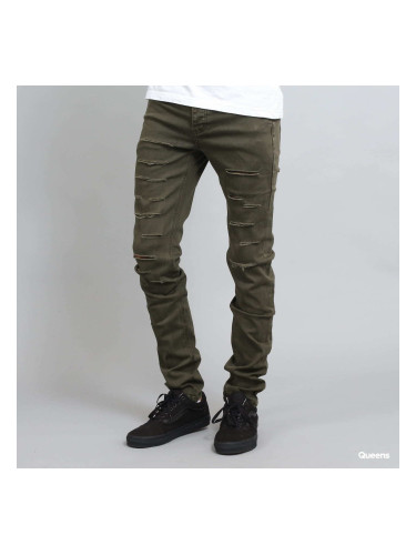 Панталони Sixth June Destroyed Jeans Khaki W28