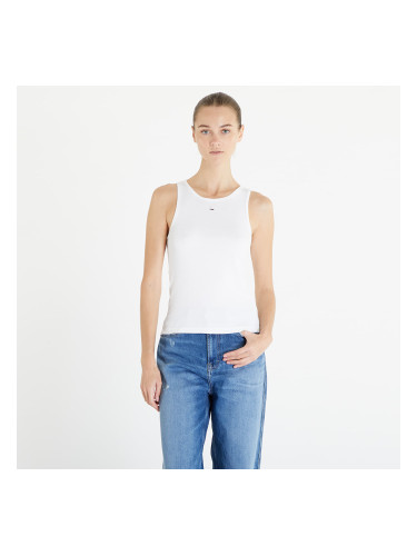 Tommy Jeans Essential Rib Tank White M