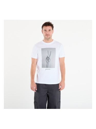 Тениска Urban Classics Peace Sign Tee White M
