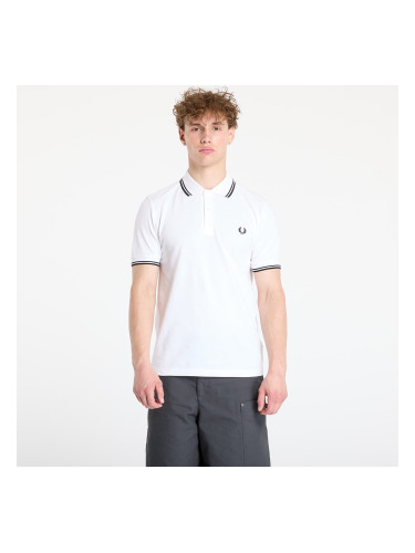 Тениска FRED PERRY Twin Tipped Short Sleeve Tee White M