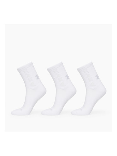 Under Armour 3-Maker Cushioned Mid-Crew 3-Pack Socks White M