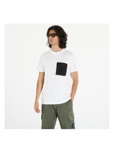 Тениска Calvin Klein Jeans Mix Media Tee White L