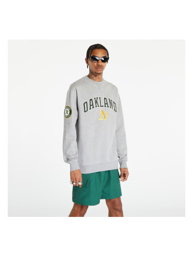 Суитшърт New Era Oakland Athletics Mlb Large Logo Crew Neck Sweatshirt Grey XS