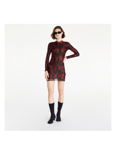 Рокля Wasted Paris Wm Dress Threat Allover Red/ Black L