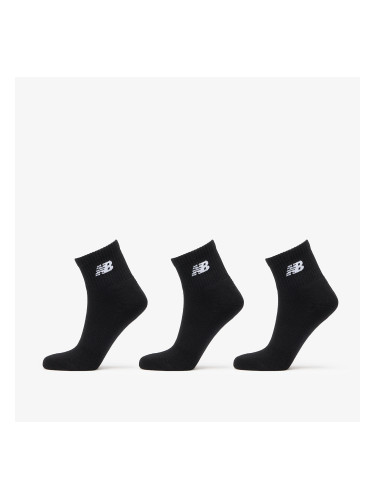 New Balance Everyday Ankle Socks 3-Pack Black S